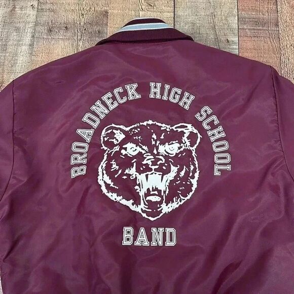 Vintage Neff Band Jacket Made In The USA Sz Small Maroon - Picture 11 of 13